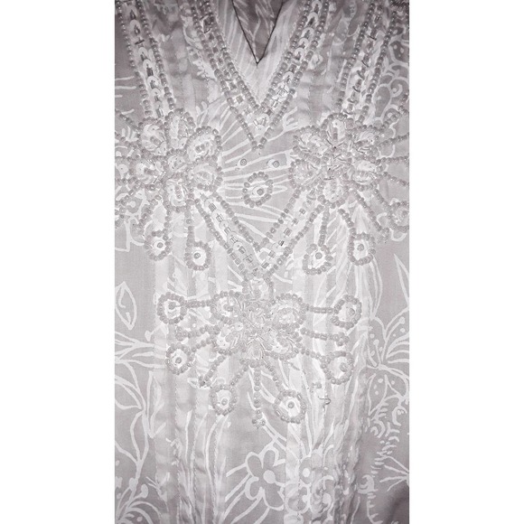 Lilly Pulitzer Sz XS SARASOTA Beaded Sequin Embellished Tunic Top - Picture 5 of 10